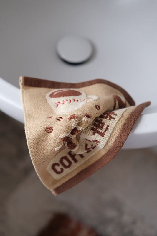Håndklæde • 25 x 25 cm • Kaffe