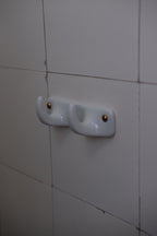 Knage • Porcelæn • 2 • Hvid • Firkantet