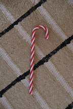 Julepynt • Dekoration • Slikstok • Hvid & Rød