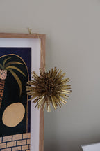 Julepynt • Dekoration • Kugle af Rør • Guld & glimmer