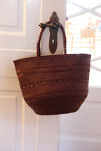 Taske • Palmeblade • Mørkerød • Medium • DORA