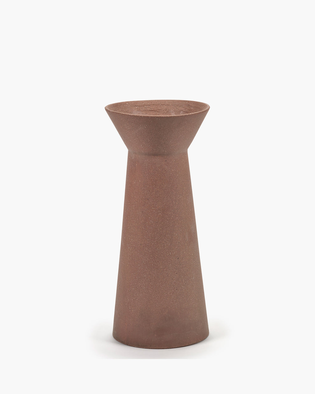 Marie-Ann 02 vase i rødbrunt stentøj fra Serax