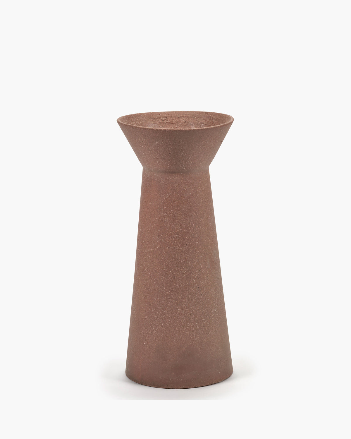 Marie-Ann 02 vase i rødbrunt stentøj fra Serax