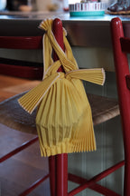 Taske • Plisseret • Bio nedbrydelig • Mini • Gul • DORA