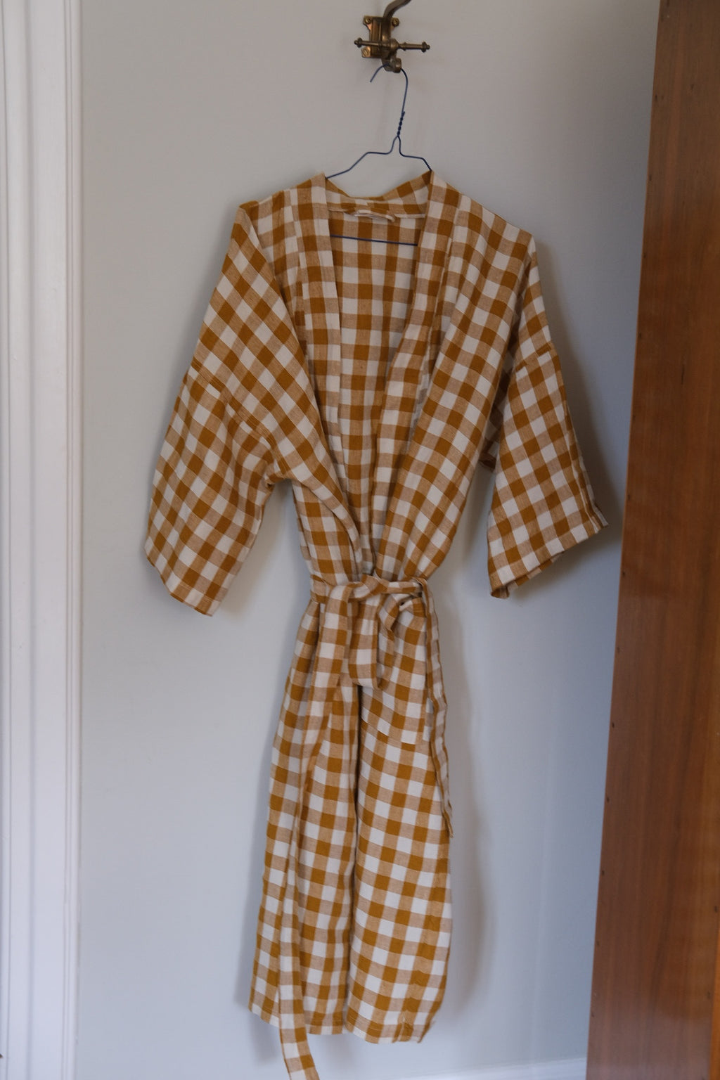 Kimono • M • Vichy Moyen Curcuma • Sennepsbrun Tern