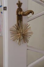 Julepynt • Dekoration • Strå • Guld • 15 cm