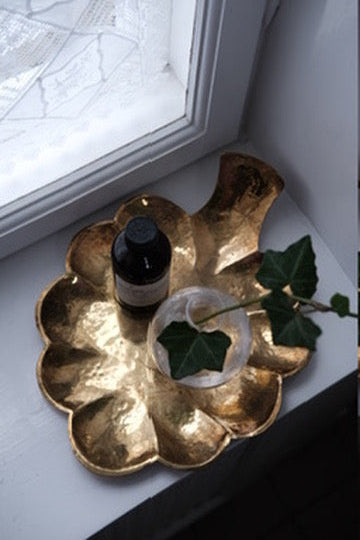 Vintage • Bakke • Messing blad • DORA