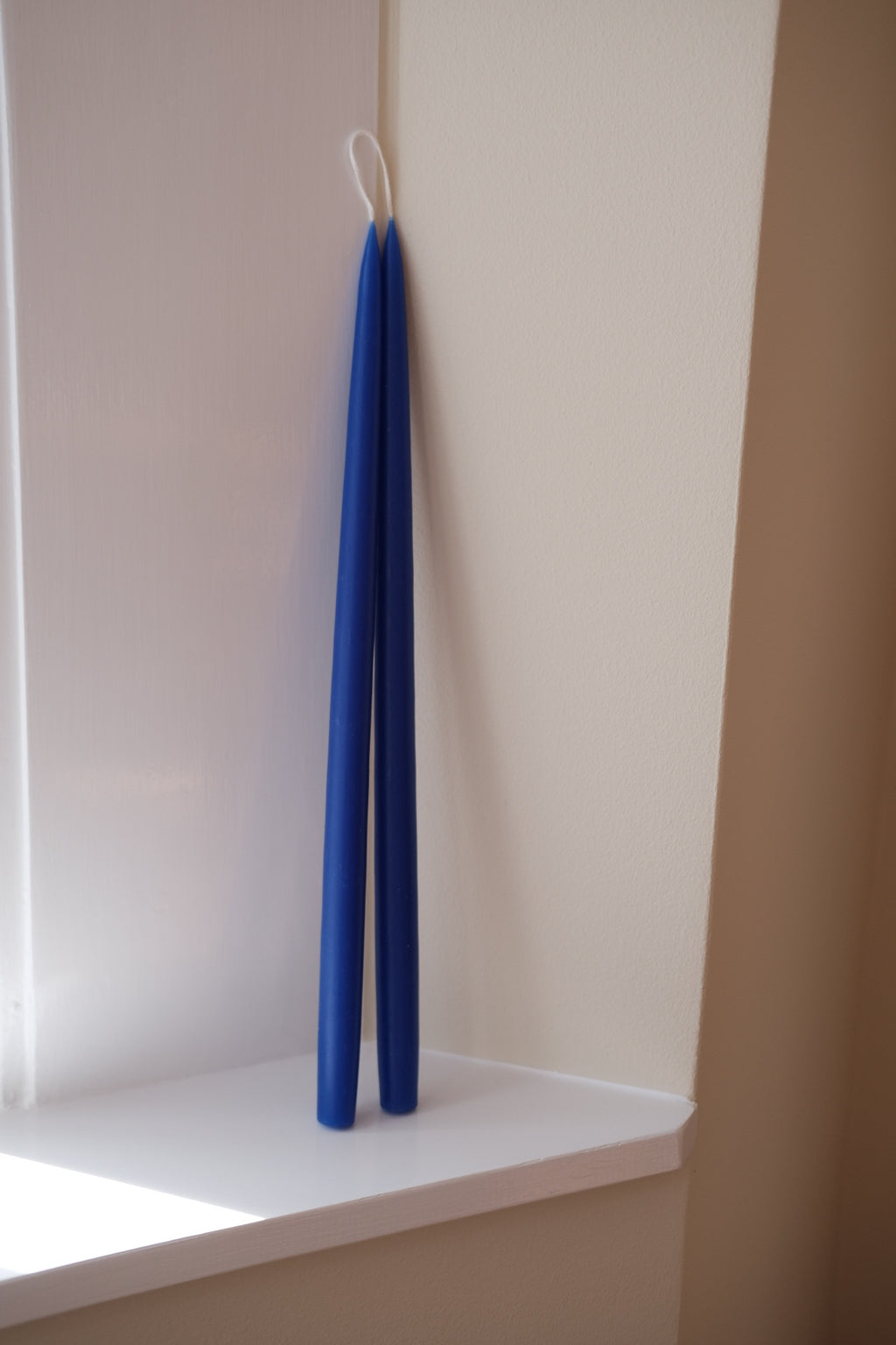 Hånddyppede lys • 45 cm • Kobolt