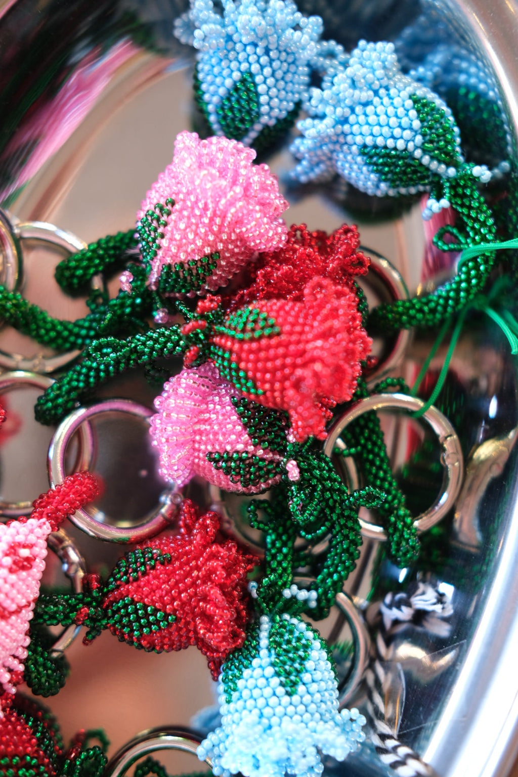 Keyring • Beads • Flower • Assorted