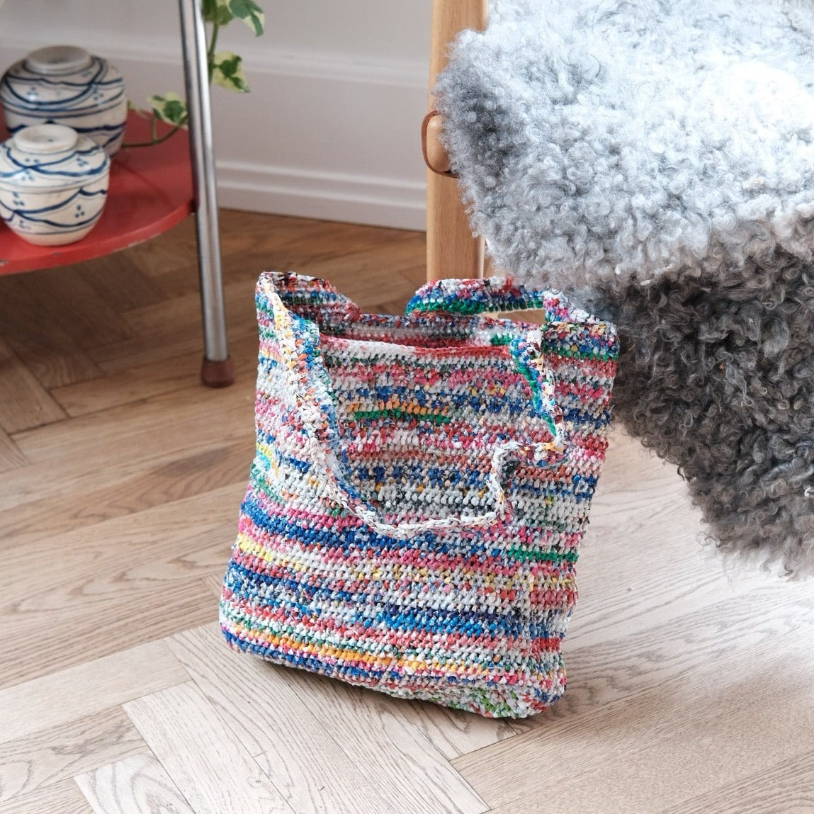 Bag • Recycled Plastic • Multi Stripe