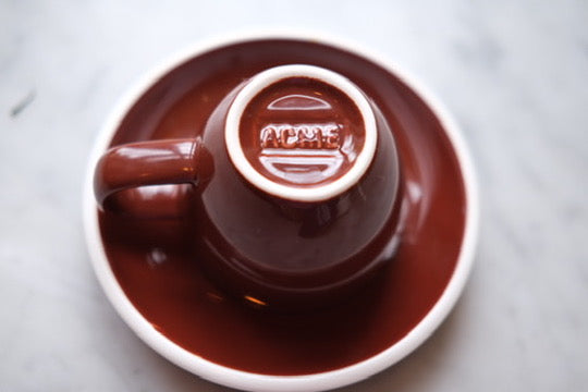 Cup and Saucer • Acme Classic Espresso • Brown