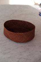 Skål • Palmeblade • Iraca • Oval • Brun • DORA