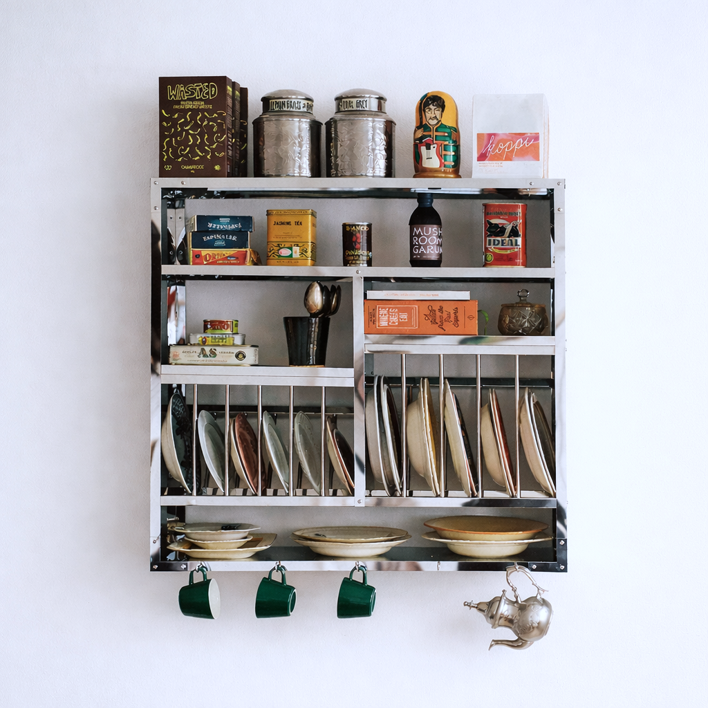 Tallerkenreol • Rustfrit stål • Marrow • Stor • DORA
