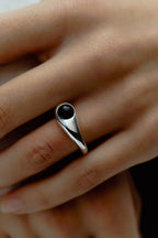 Finger ring • Black Oynx • Silver