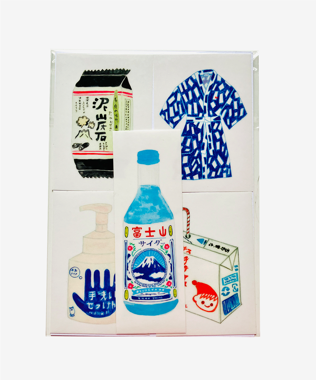 Klistermærke • Sæt á 5 • Assorteret