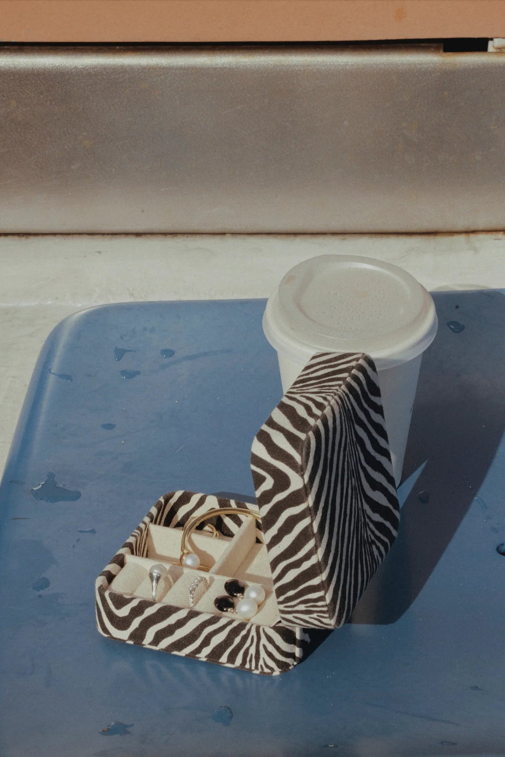 Smykkeæske • Rejseboks • Zebra