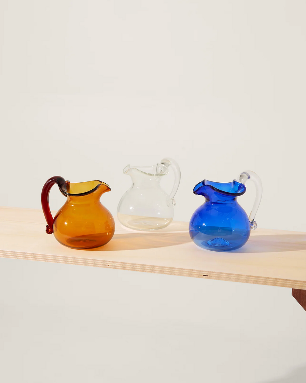 Mouth-blown glass jug • Helle Mardahl • Bon Bon Jug • Caramel Apple 