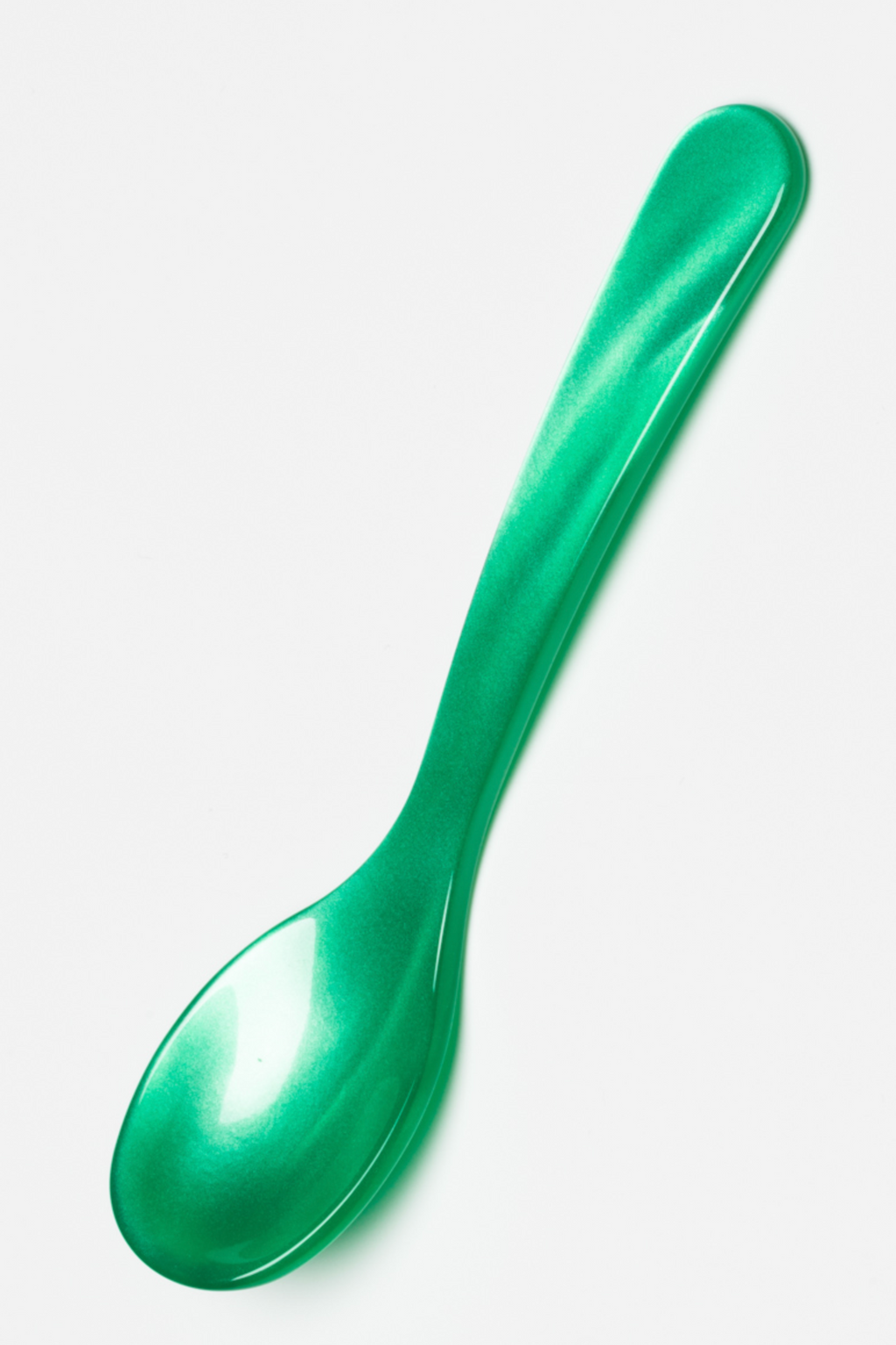 Grøn ske til æg fra Heim Söhne, rustfrit stål, med ergonomisk håndtag, perfekt til madlavning og servering