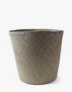 Papirkurv • Palmeblade • Natur & Grå • 25 cm