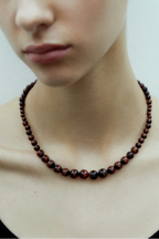 Halskæde • Emberly • Tigerøje & Sølv