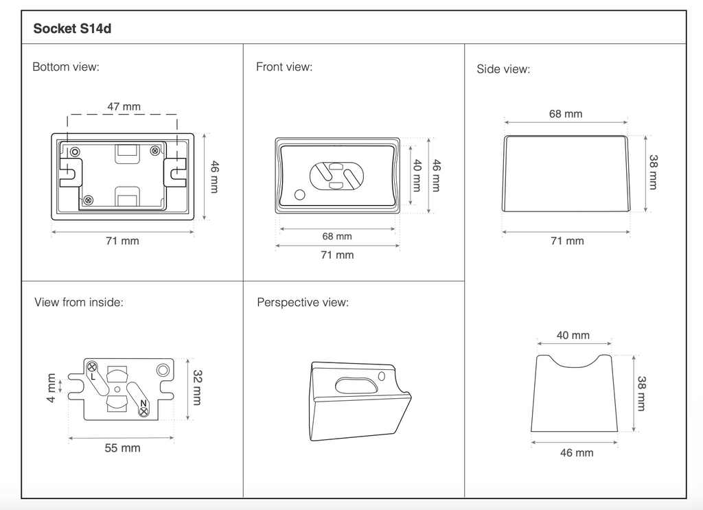Tube Lampe • Porcelæns fatning