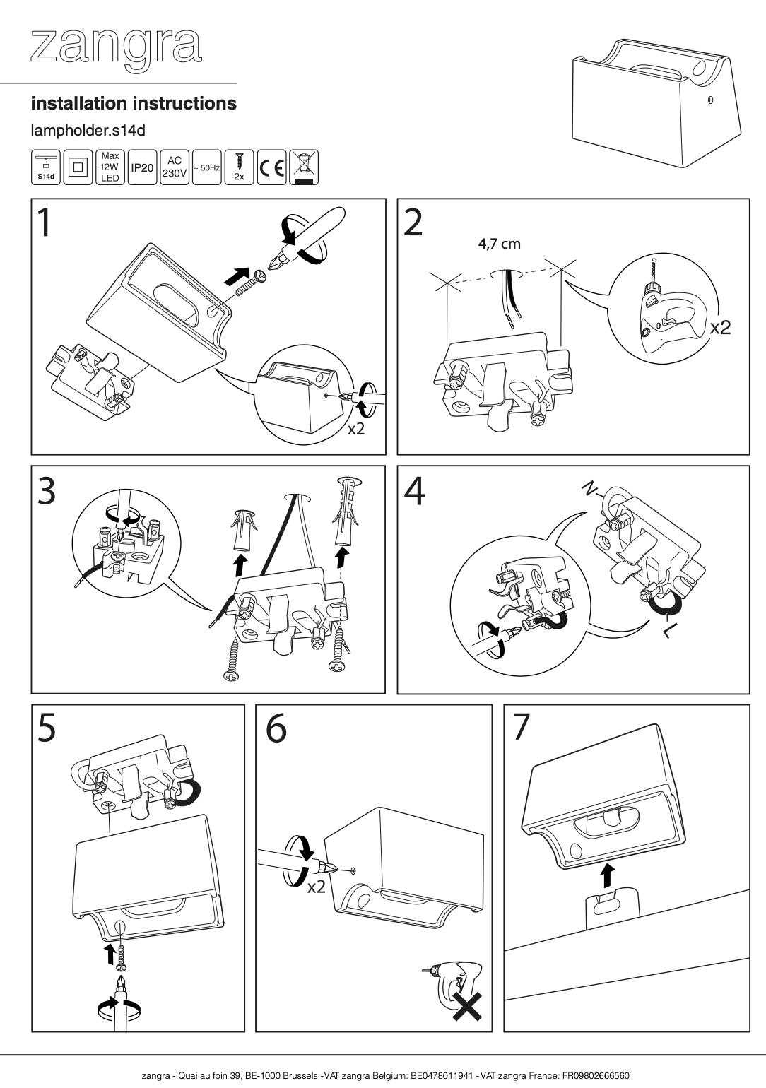 Tube Lampe • Guld fatning