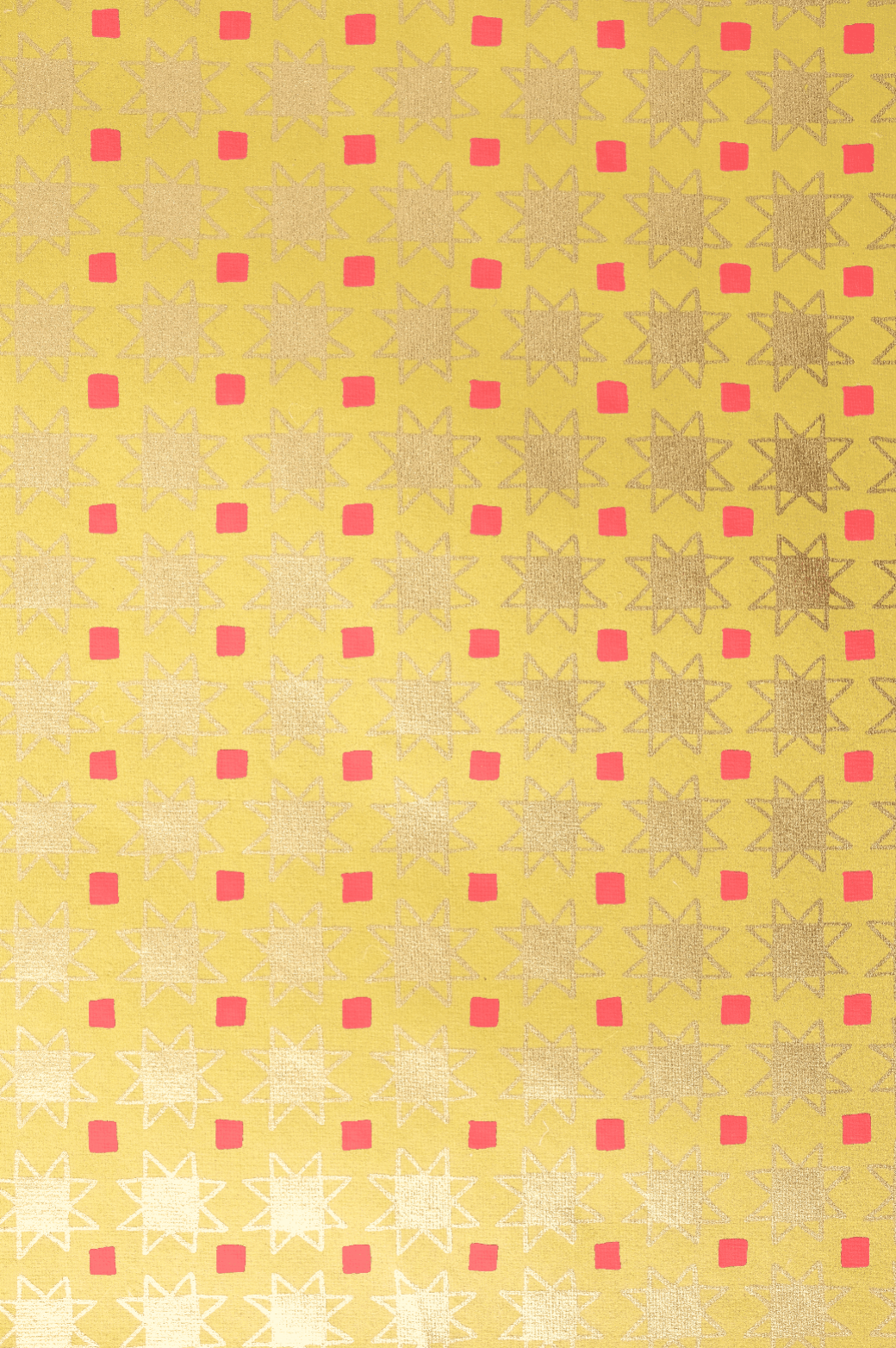 Gavepapir • Quiltet Juletæppe • 3 Ark • Sendes Ikke