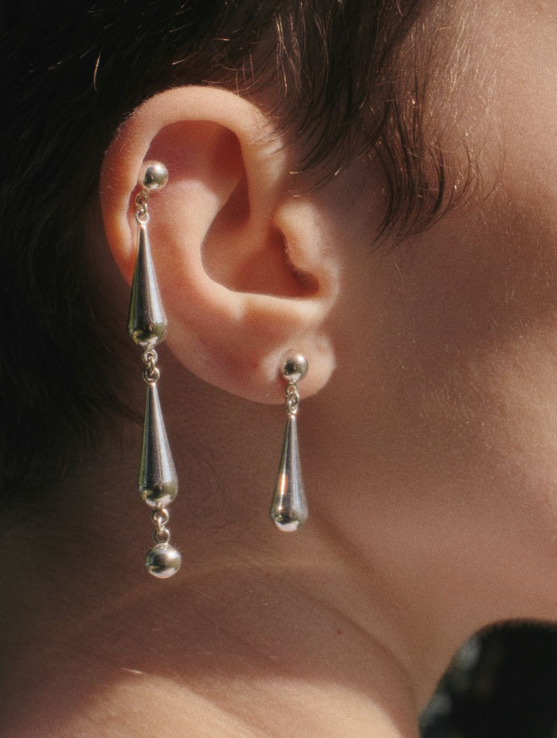 Øreringe • Substance 01 • Par • Sølv