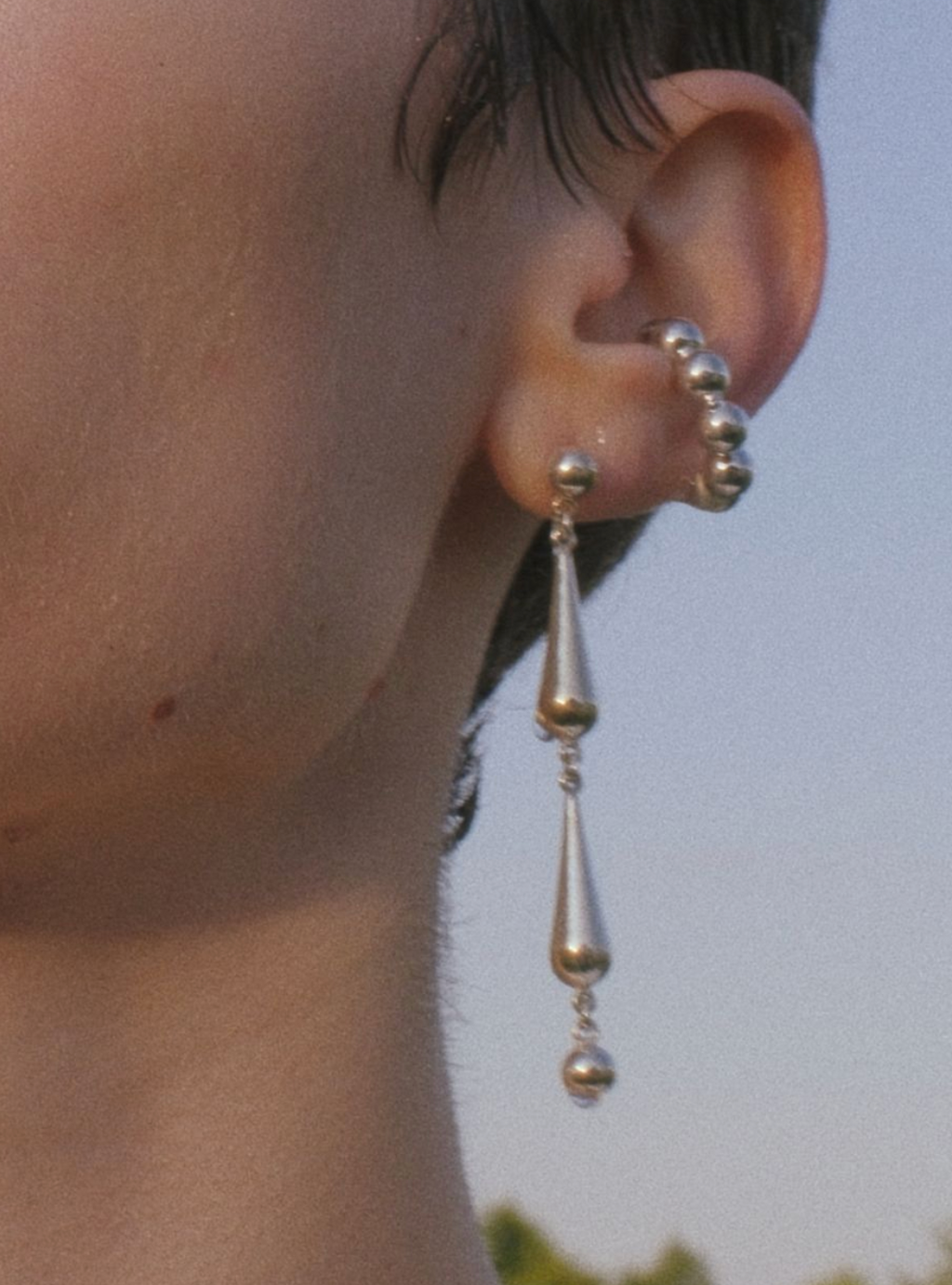 Øreringe • Grand Molecule Cuff • 1 stk • Sølv