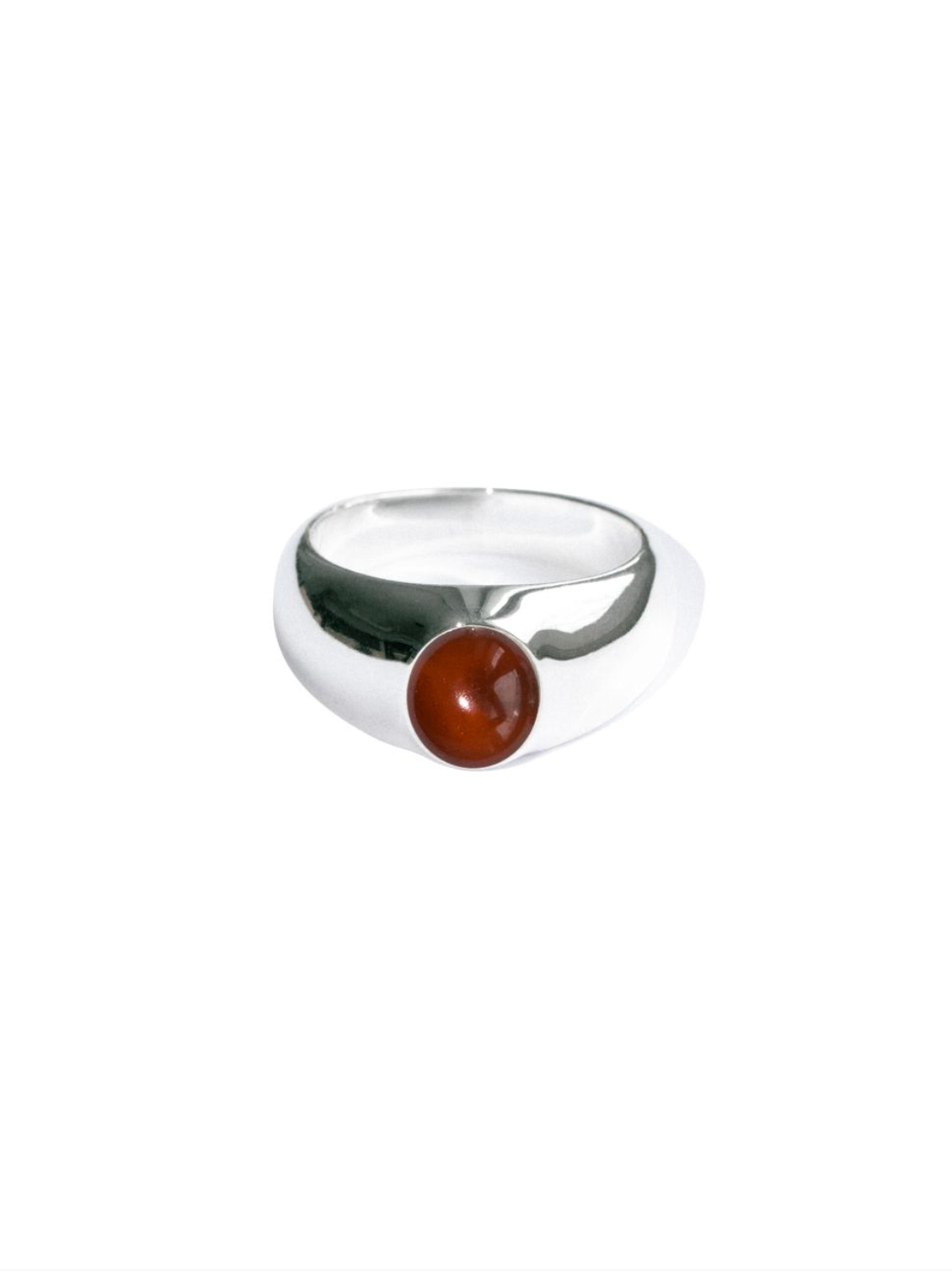 Fingerring • Morning Signet • Sølv & Red Carnelian
