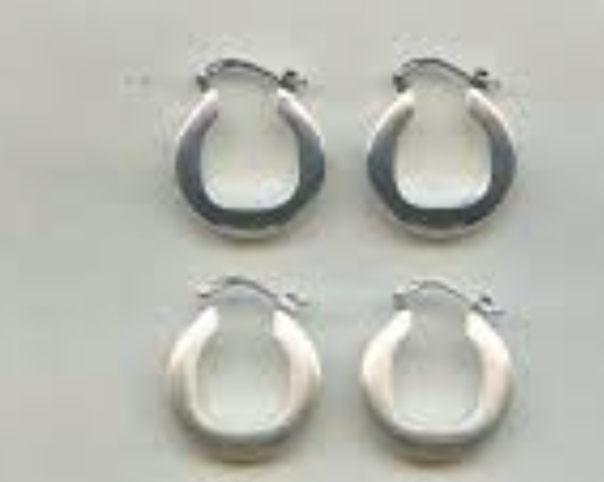 Øreringe • Loop Hoop 01 • Par • Sølv