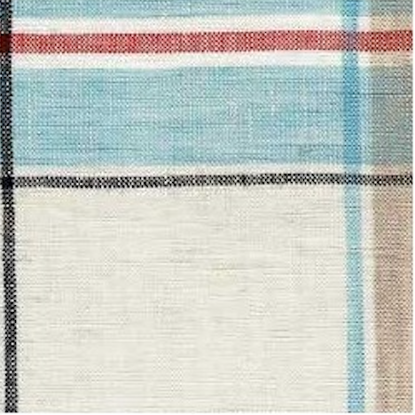 Mouchoir Bleu ternet kimono fra Linge Particulier i størrelse M, blød tekstur og afslappet pasform, vises i billedet.