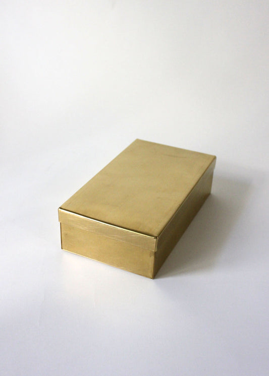 Handmade Rectangular Box • Brass • Mini