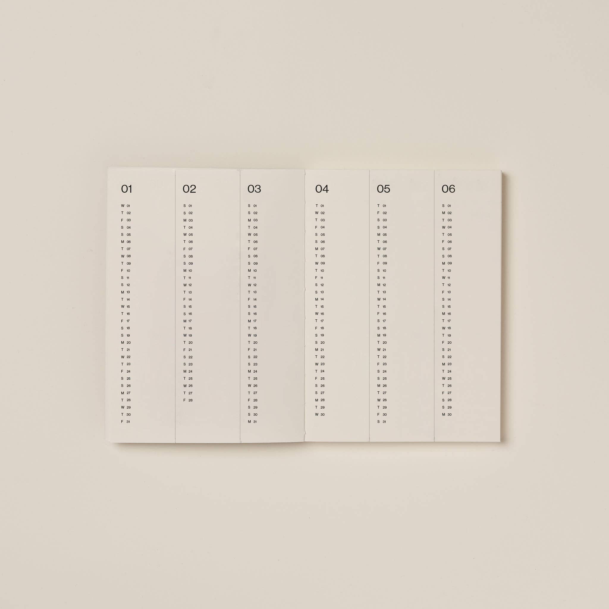 Årskalender • Claret • 2026