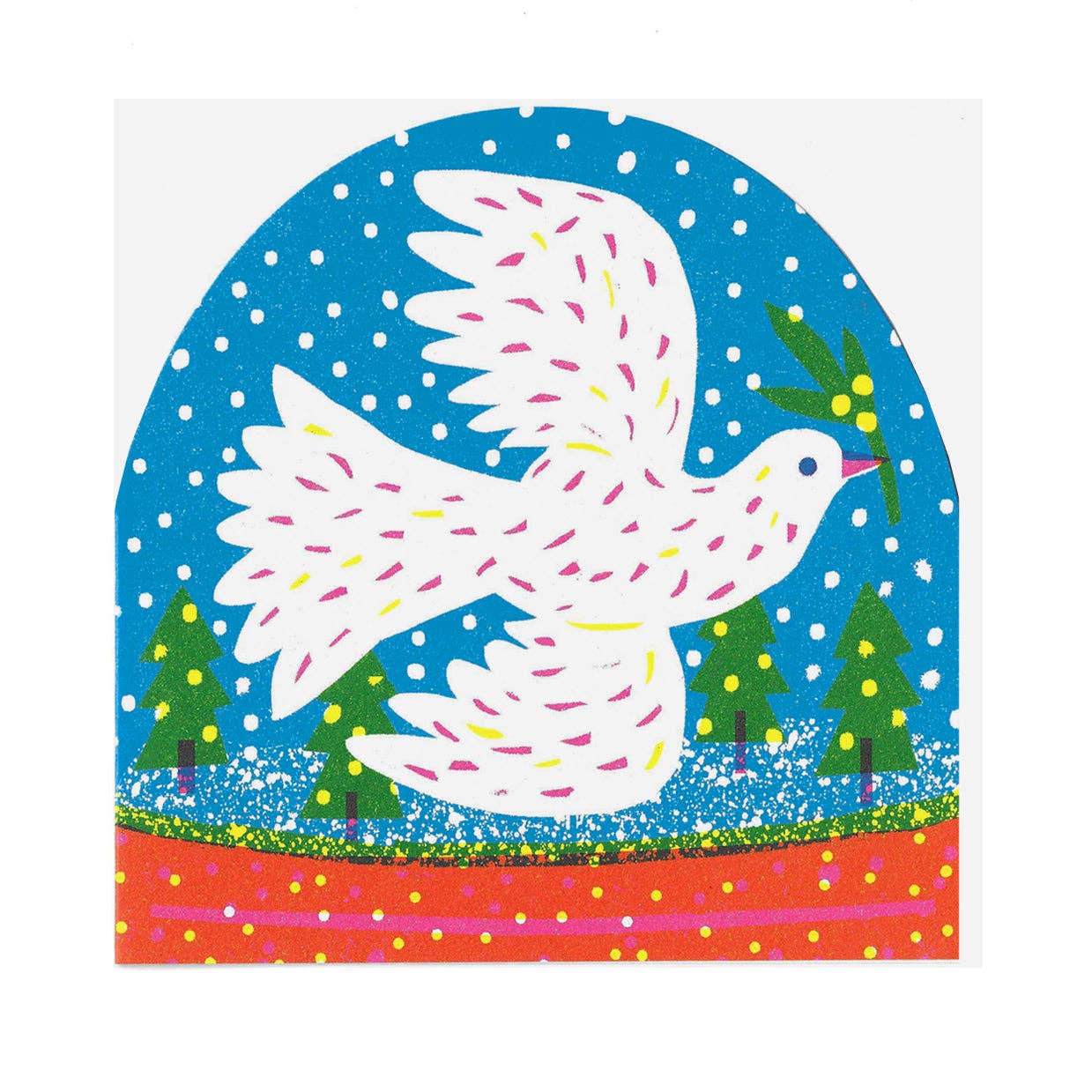 Julekort • Hvid Due