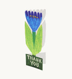 Kort • Blå tulipan