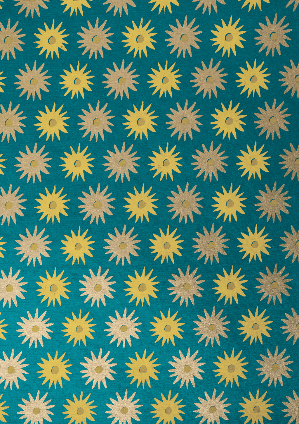 Gavepapir • Petrolium Stjerner • 3 Ark • Sendes Ikke