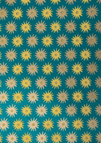 Gavepapir • Petrolium Stjerner • 3 Ark • Sendes Ikke