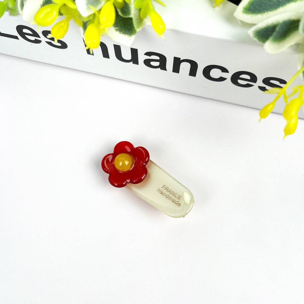 Hårklip • Blomst • spænde • Mint, Lyserød, Gul • DORA