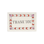 Tak-kort fra Scribble & Daub med elegant design og "Thank You" tekst, ideelt til at vise taknemmelighed i kortform