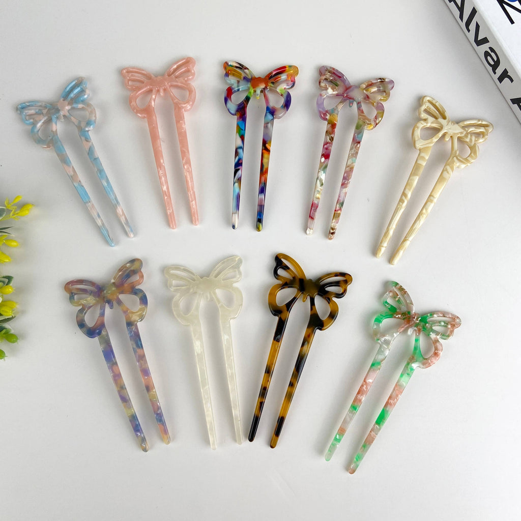 Hårklip • Hårnål • Pastel Sommerfugl • DORA