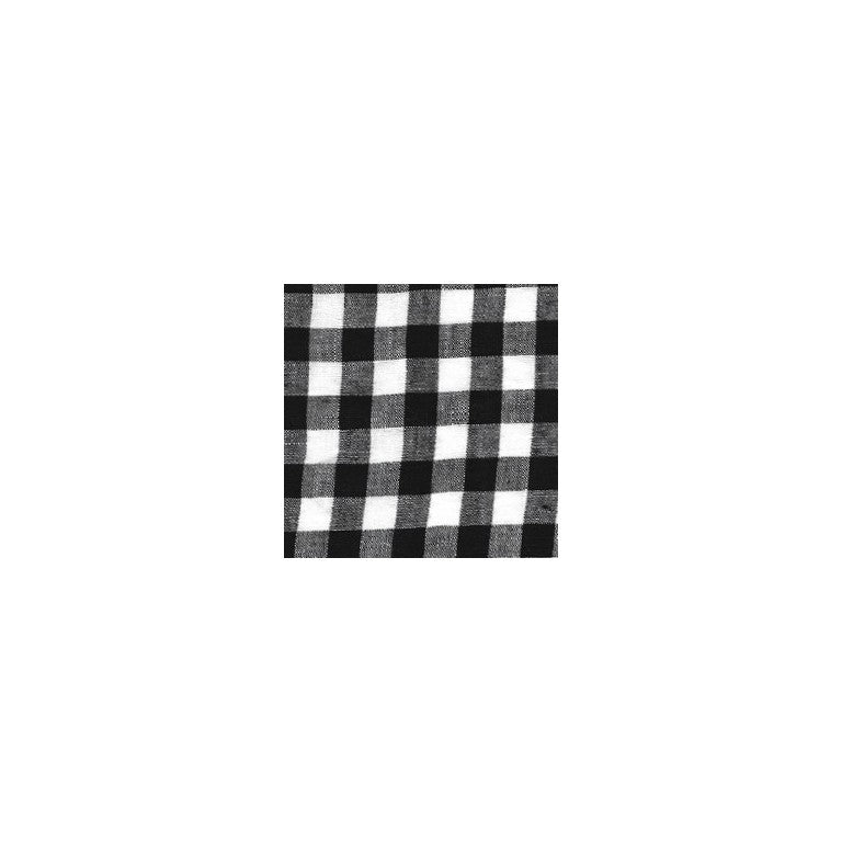 Forklæde • Hør • Bistro • Nouveau Vichy Noir • Sort Hvide Tern