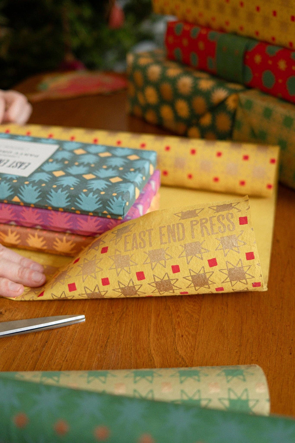 Gavepapir • Quiltet • 3 ark • Sendes ikke