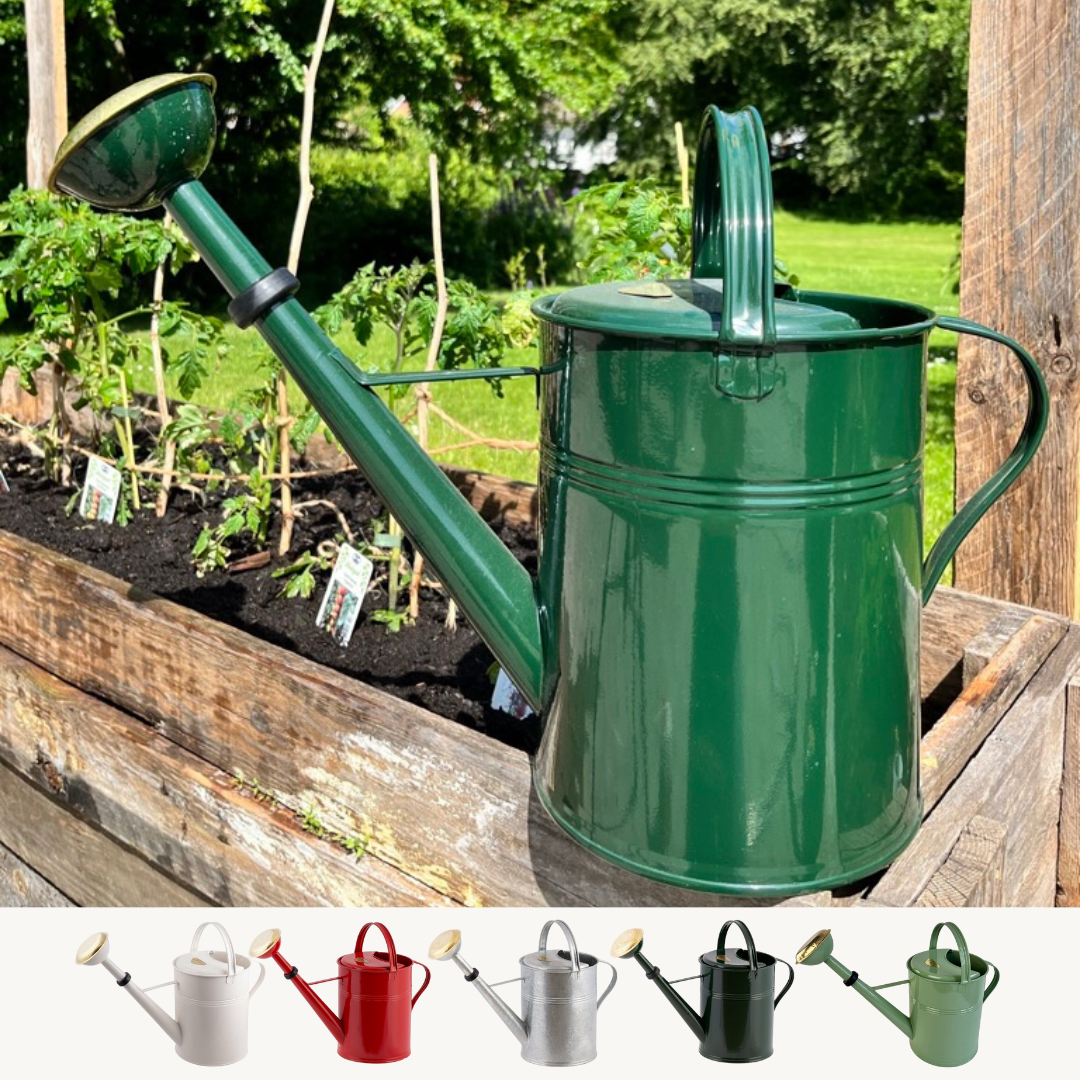 Watering can • hot-dip galvanized iron • Indoor and outdoor use • 9 Litres • Green