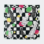 Tørklæde • Skak • Silke