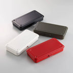 Gray Toyo Steel Co. Ltd storage box with lid, rectangular shape, sturdy metal construction for organized storage.