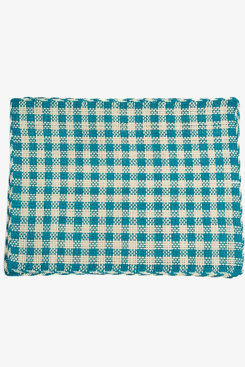 Dækkeserviet • Palmeblade • Iraca • Tyrkis Mellem Tern