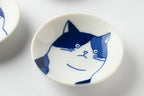 Lille SHICHI-tallerken i porcelæn med Mike-kattemotiv
