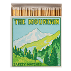 Archivist Gallery Tændstikker with Bjerg design, natural wooden matches displayed on a neutral background.