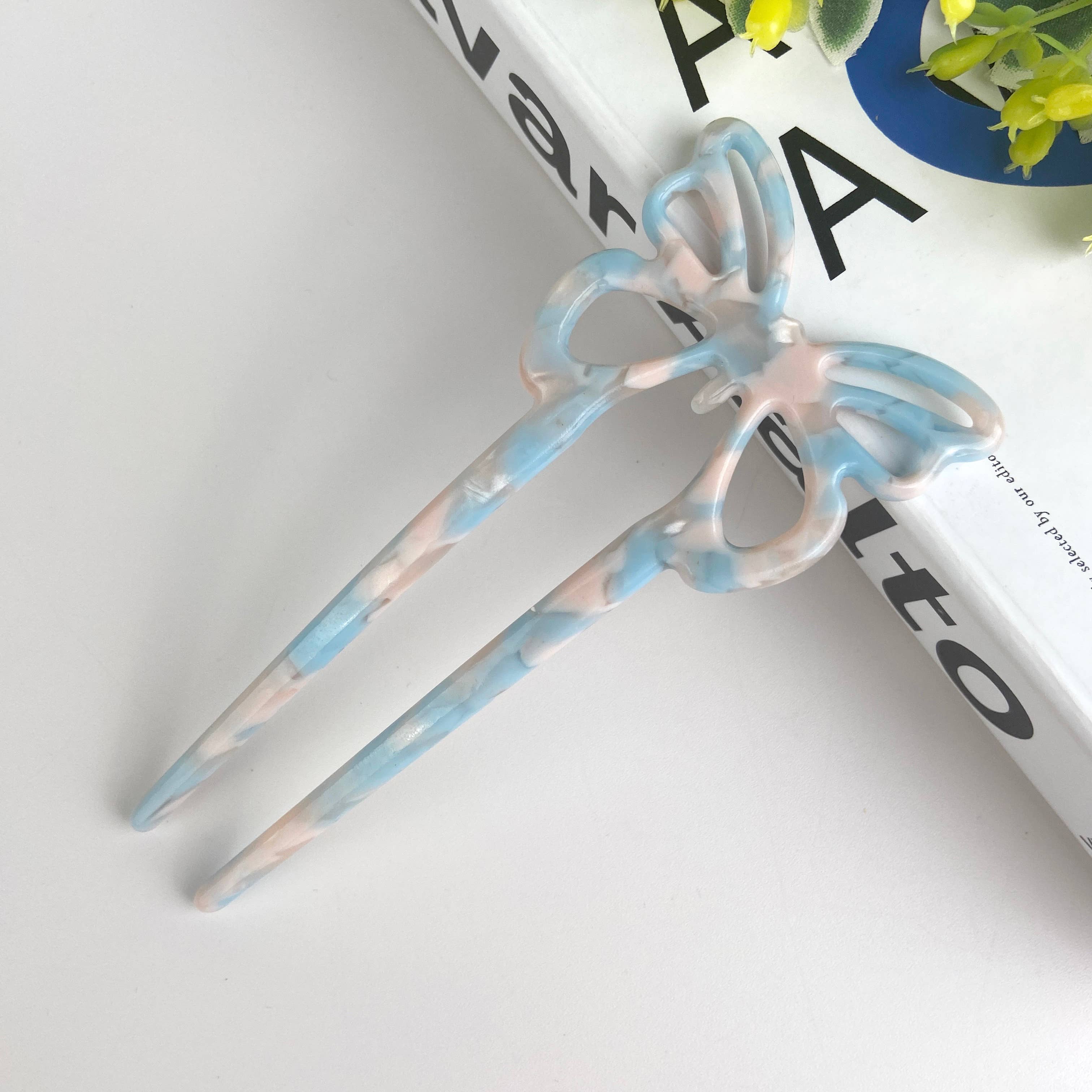 Hårklip • Hårnål • Pastel Sommerfugl • DORA